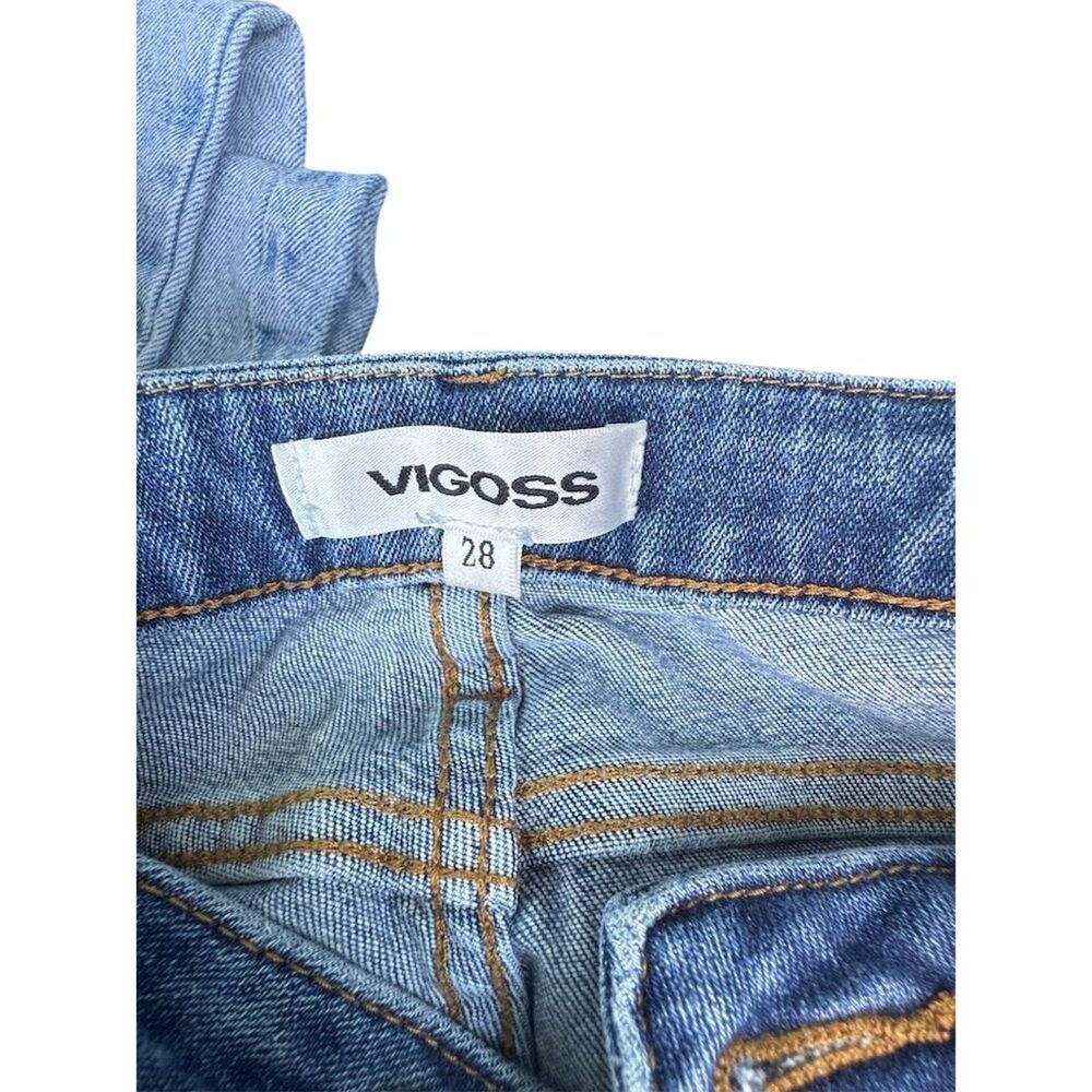Vigoss Jagger Women's Skinny Jeans Size 28 Blue Distressed High-Rise - Picture 3 of 8